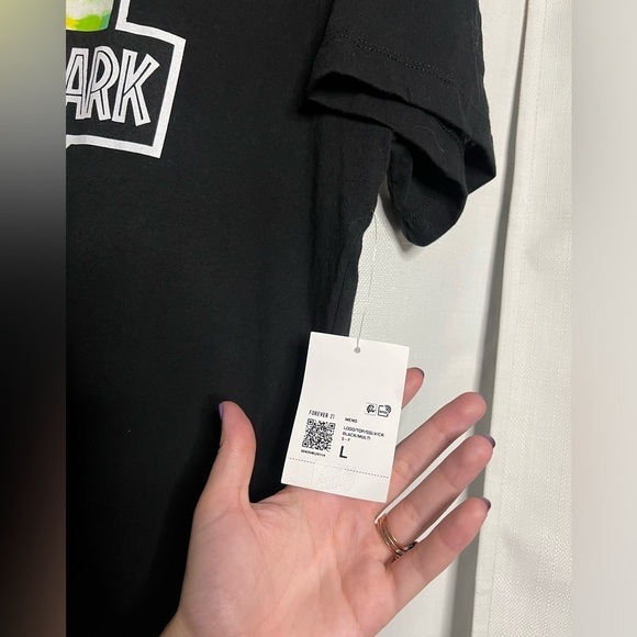 Jurassic Park Black Tie Dye Graphic TShirt Large - Picture 5 of 6